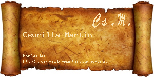 Csurilla Martin névjegykártya